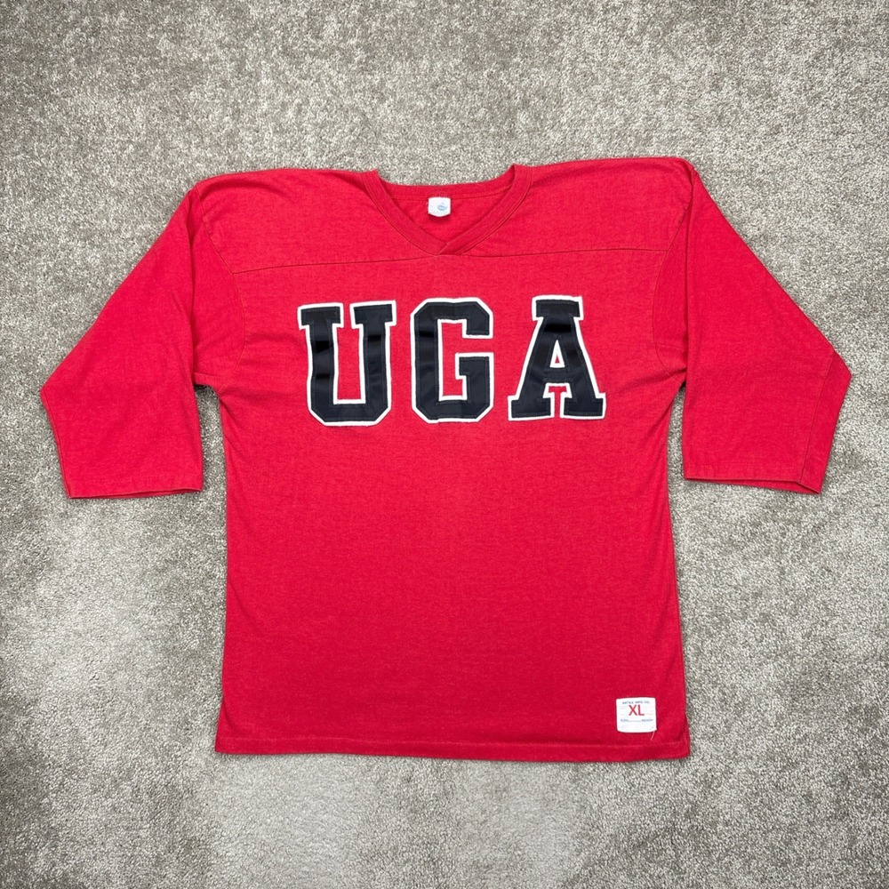 Vintage 80s Artex Georgia Bulldogs‎ Jersey T Shirt XL